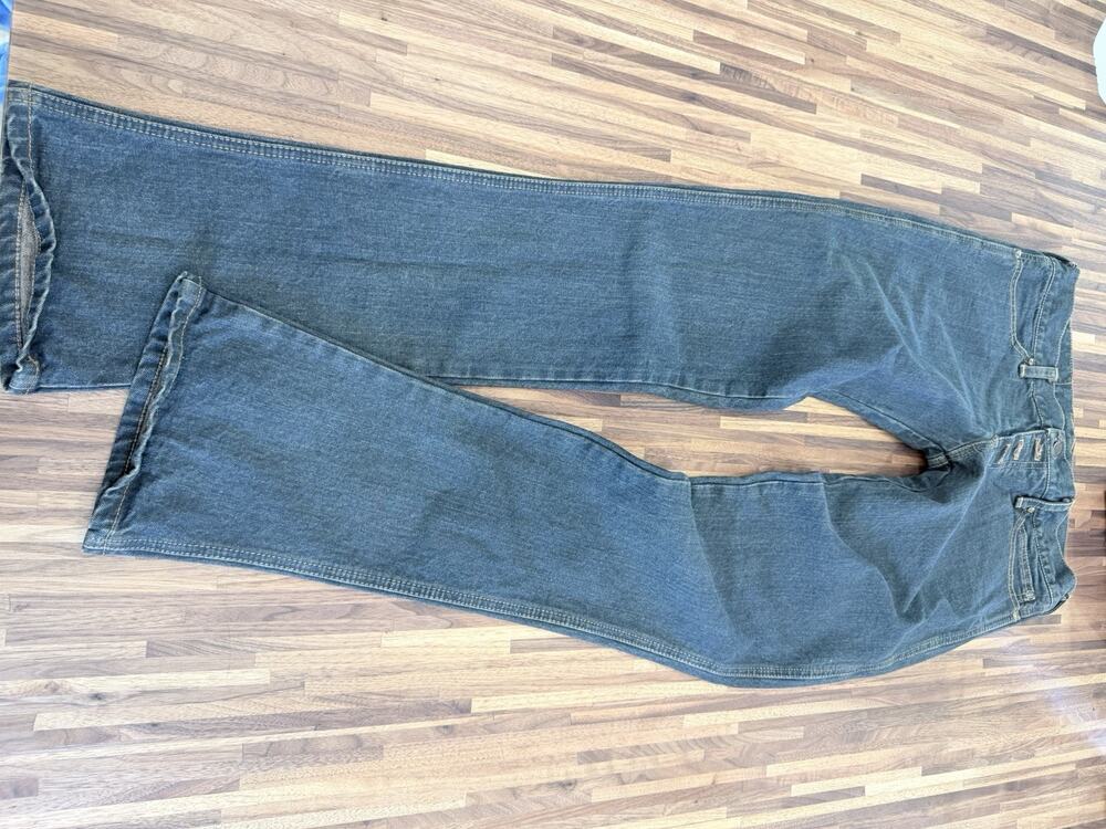 Motor Montenegro Outlaw Seamstress Dark Wash Button Fly Flare Jeans Women’s M1/2